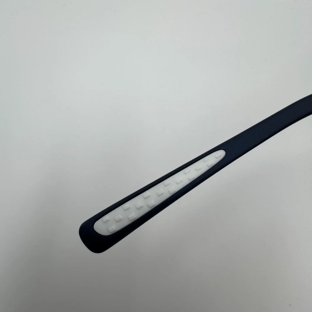 Nike Skylon Ace 69mm Semi-Rimless Sunglasses Matte Obsidian Blue Lens NWT